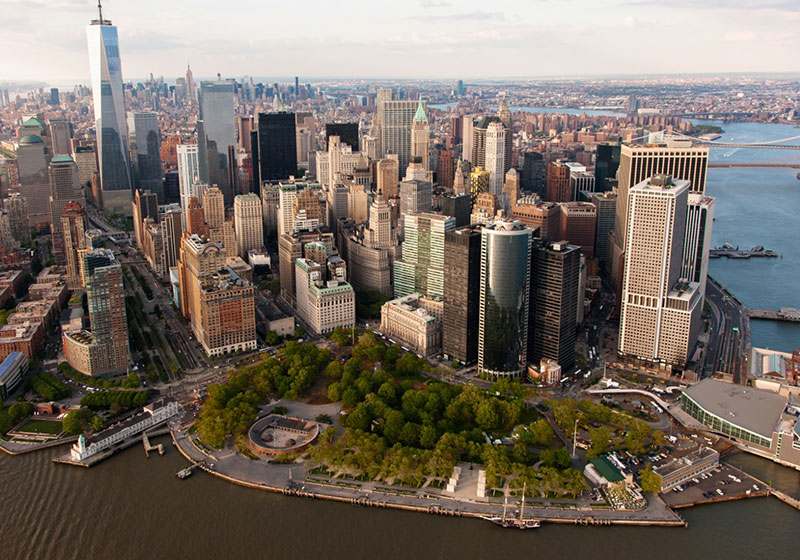 Battery Park aerial